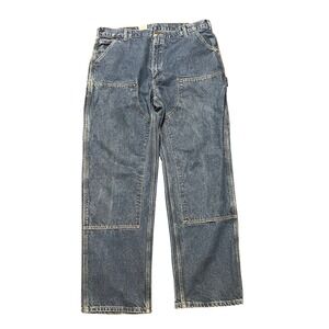 Vintage Carhartt B73 DST‎ Mens 40x34 Baggy Double Knee Relaxed Fit Denim Jeans